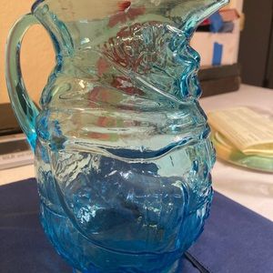 Clear Glass Colonial Soldier Pitcher
